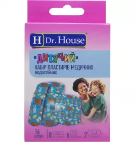 *Набор пластырей H Dr.House водост. Детский №16