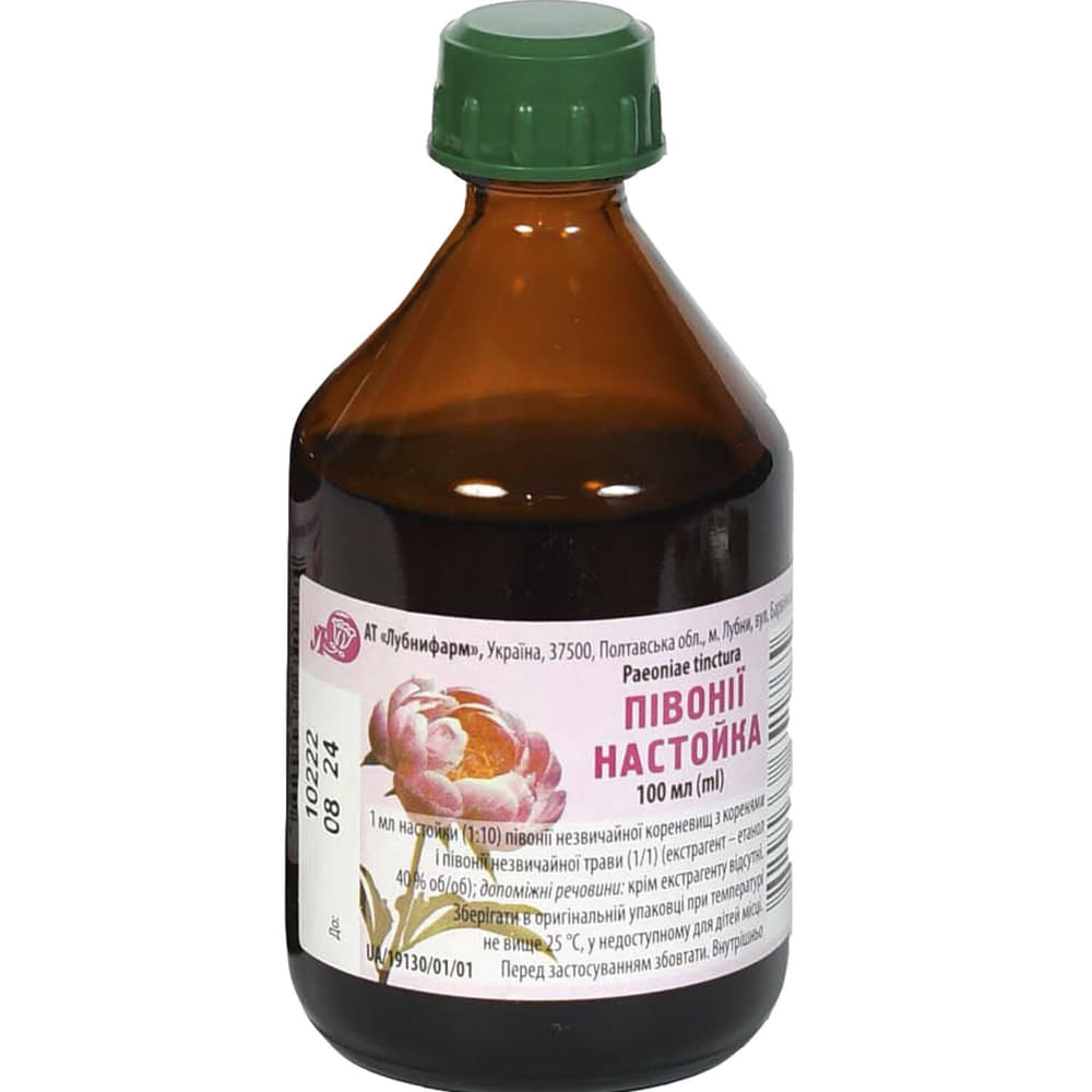 *Піону н-ка флак. 100мл Лубнифарм