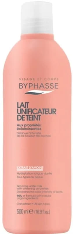 *Молочко для тіла Byphasse Skin-Tone Unifier Освітлення з екстрактом вівса 500 мл
