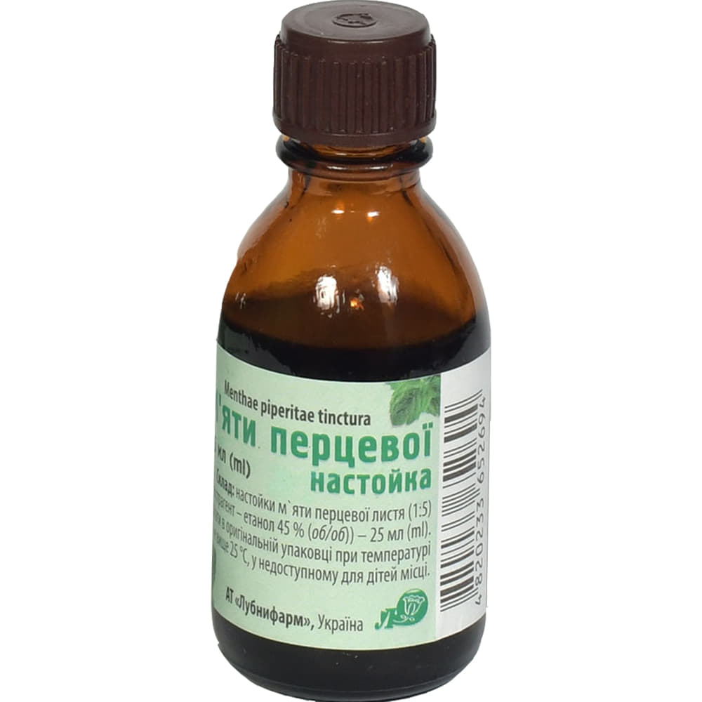 *М'яти перцевої н-ка флак. 25мл Лубнифарм