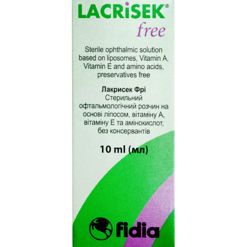 *Лакрісек Фрі офтал. р-н фл. 10 мл