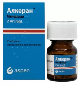 *Алкеран табл. в/о 2мг фл. №25