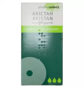 *Акістан крапл. очні р-н 50 мкг/мл 2,5 мл фл. карт. уп. №1