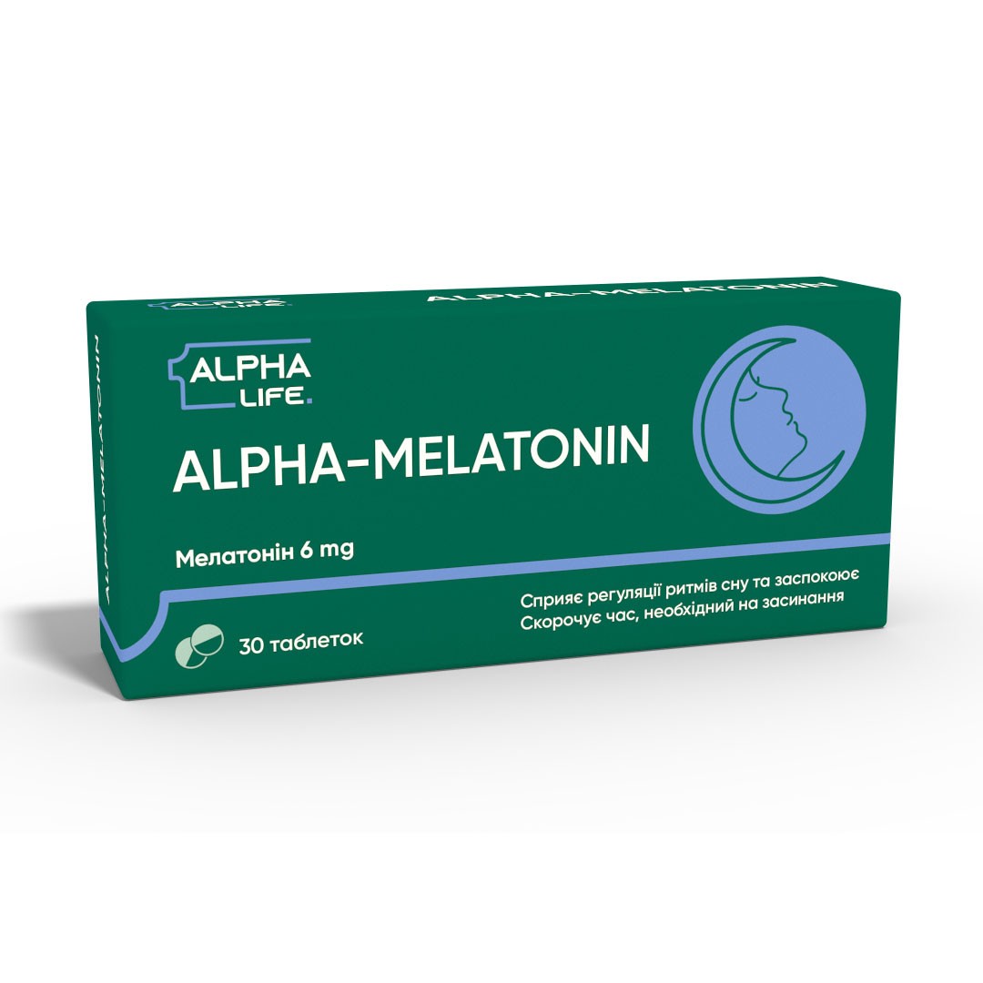 *Альфа-Мелатонін Alpha Life табл. №30