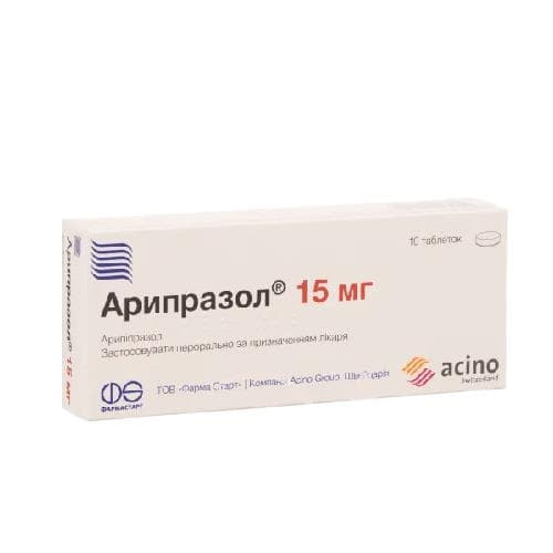 Арипразол табл. 15мг №10