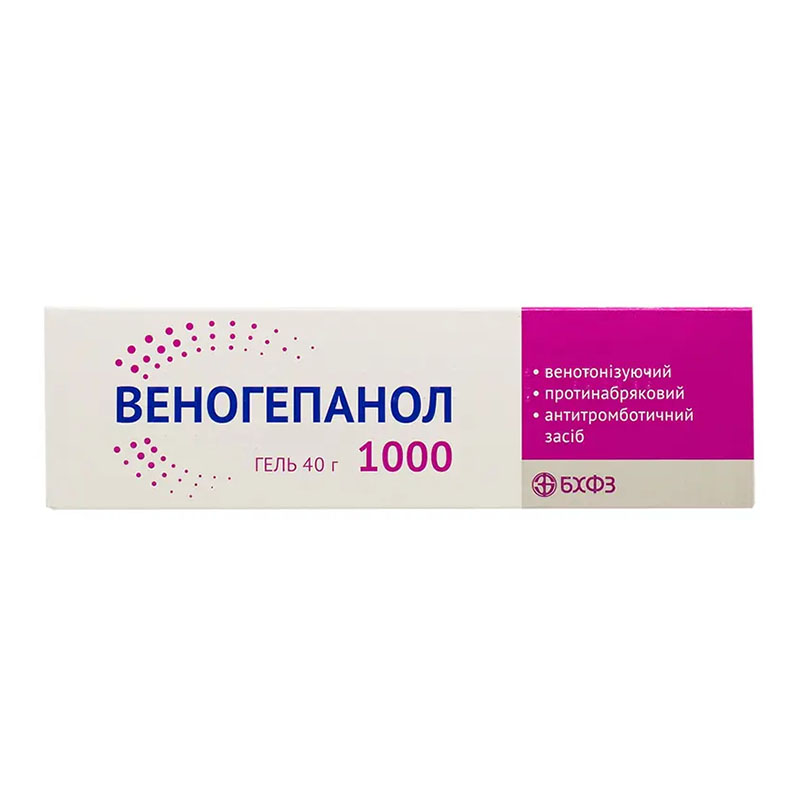 *Веногепанол 1000 гель 40г БХФЗ