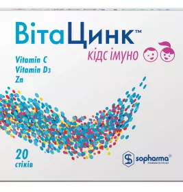 *ВітаЦинк Кідс Імуно з підсолодж. стік №20
