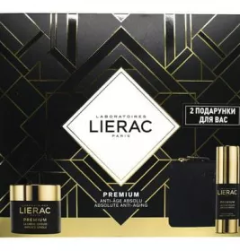 *Набір Lierac Преміум шовковистий (крем 50мл + крем для контуру очей 20мл + косметичка)