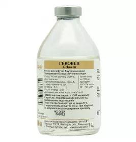 *Гековен р-н д/ін. флак. 200мл Інфузія