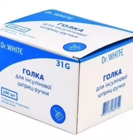 *Голка Dr.White д/інсул. шприц-ручки 0,25 х 5 мм 31G