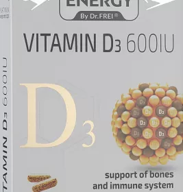 *Вітаміни Swiss Energy D3 600 IU підтримка імунної системи та метаболізму кальцію капс. №30