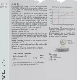 *Вітаміни Swiss Energy Цинк 15 мг капс. №30