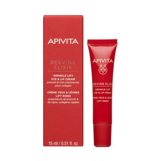 Крем-ліфтинг Apivita BEEVINE ELIXIR для боротьби зі зморшками навколо очей та губ 15 мл