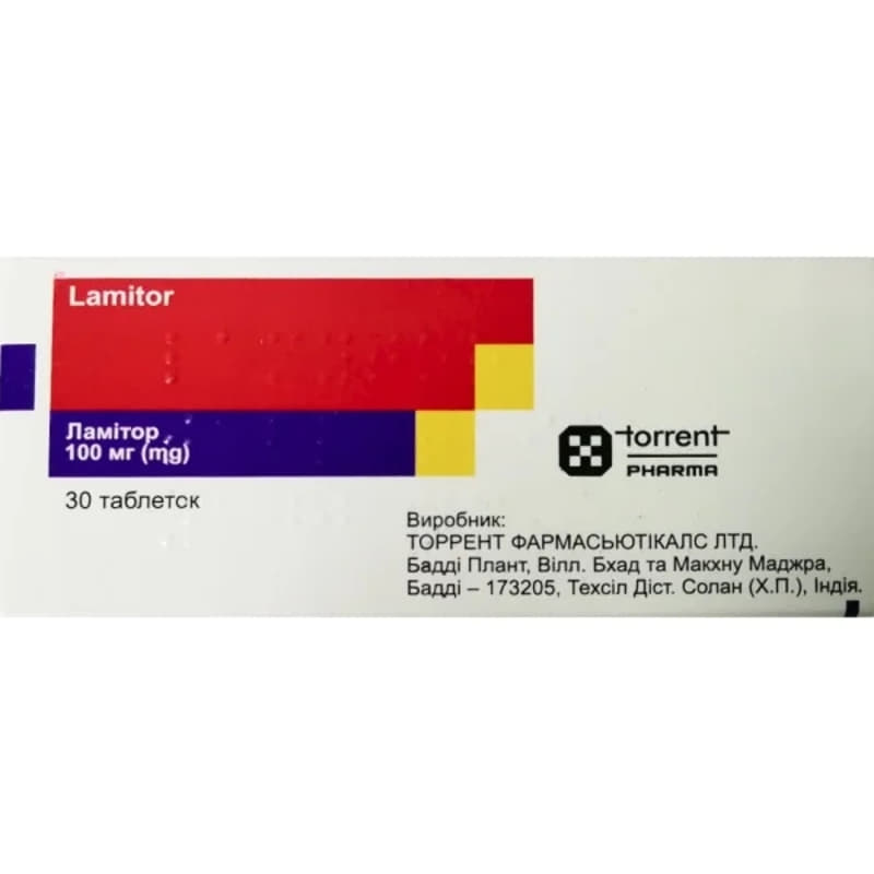 *Ламітор табл. 100мг №30