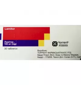 *Ламітор табл. 100мг №30