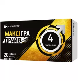 Максігра Драйв табл. п/о 20мг №4