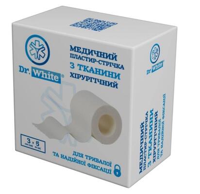 *Пластир Dr.White ткан. мед. хір. 3 см х 5 м