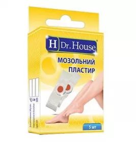 *Пластырь H Dr.House д/удаления мозолей 20 мм х 70 мм №5