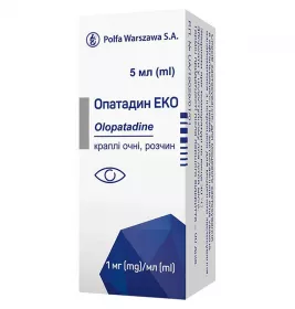 *Опатадин Еко краплі очні р-н 1 мг/мл 5 мл фл. п/е №1