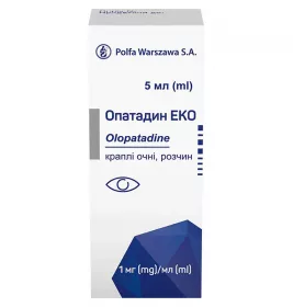 Опатадин Еко краплі очні. р-н 1мг/мл 5мл фл. п/е №1