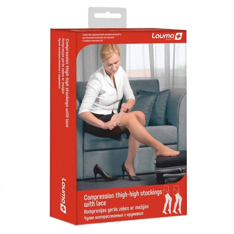 *Панчохи LAUMA компр. з мер. б/миска р.3K натур. 2 кл. компр. мод. AG 306