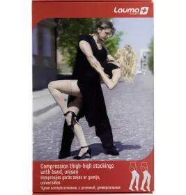 *Панчохи LAUMA компр. з резинк. з миском р.2D натур. 2 кл. компр. мод. AG 309