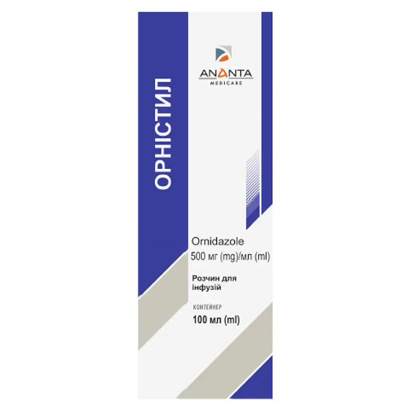 *Орністил р-н д/інф. 500 мг/100 мл конт. 100мл