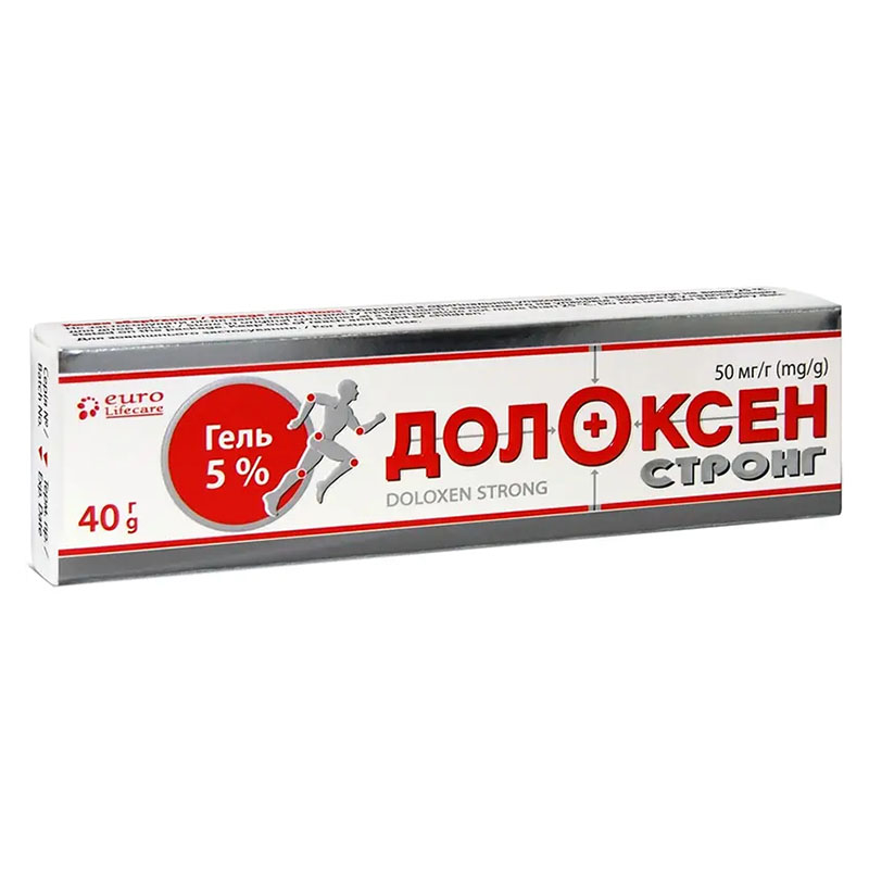 Долоксен Стронг гель 50мг/г туба 40г