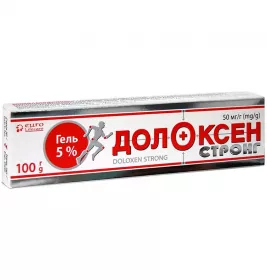 *Долоксен Стронг гель 50 мг/г туба 100 г