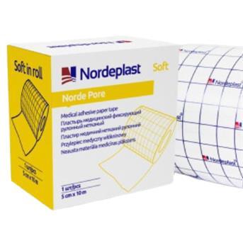 *Пластир Nordeplast Софт неткан. 5 см х 10 м