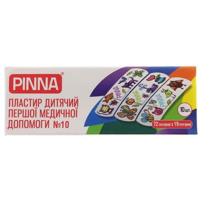 *Пластырь Pinna дет. первой мед. помощи 72 мм х 19 мм №10