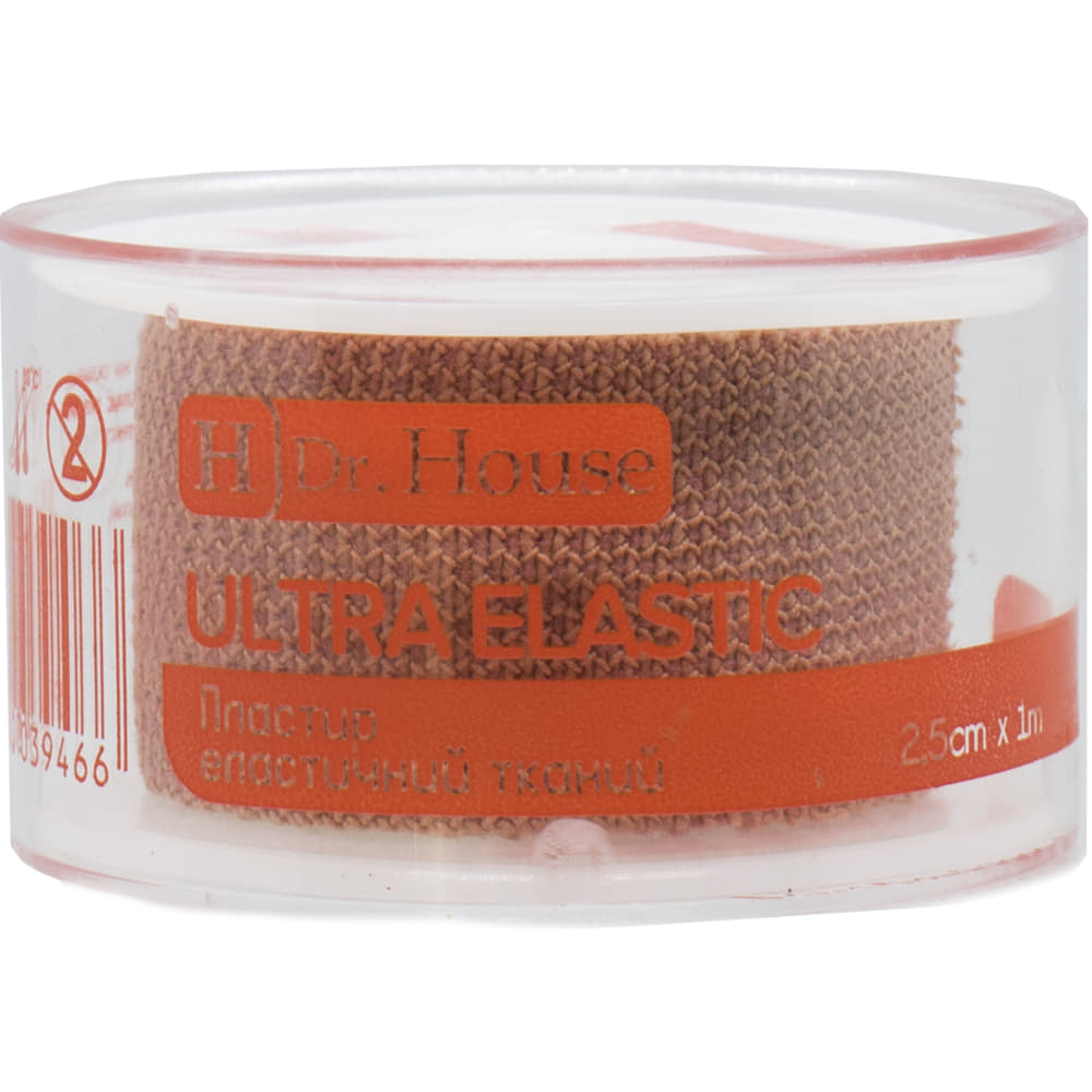 *Пластир H Dr.House Ультра Еластік еласт. ткан. 2,5 см х 1 м