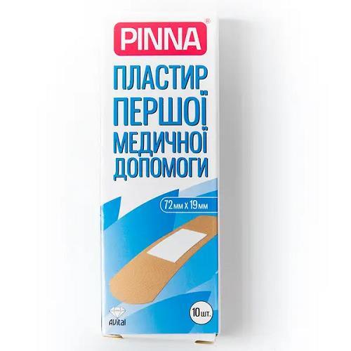 *Пластырь Pinna первой мед. помощи 72 мм х 19 мм №10 *Пластырь Pinna первой мед. помощи 72 мм х 19 мм №10