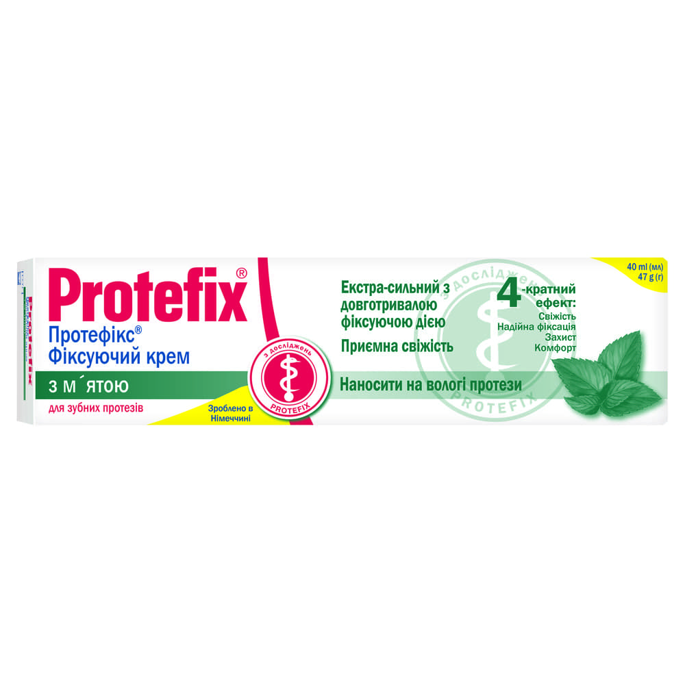 *Протефікс крем, що фіксує з М'ятою 40мл