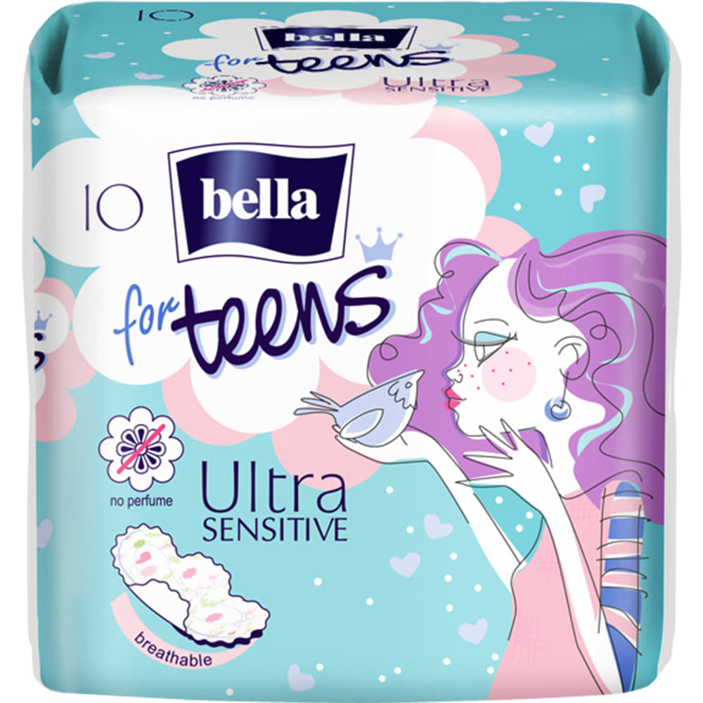 *Прокладки Bella for Teens Ultra Sensitive extra soft №10