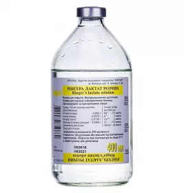 *Рінгера лактат р-н д/ін. флак. 400мл Інфузія