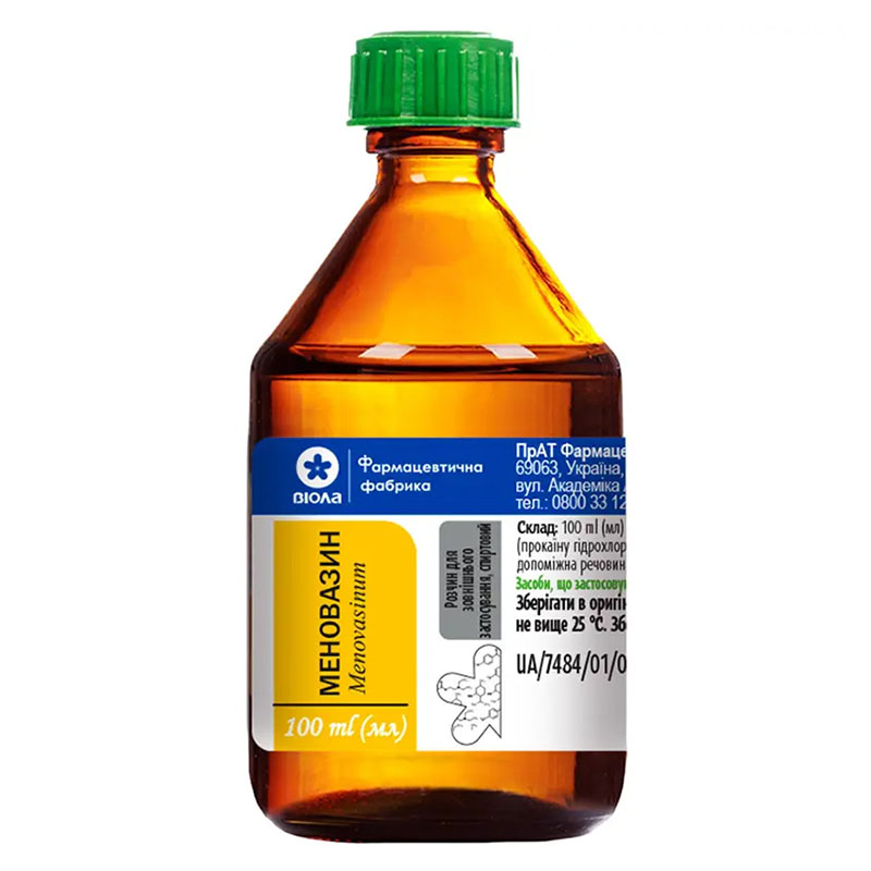 Меновазин р-н спирт. флак. 100мл Віола