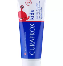 *Зубная паста Curaprox Kids дет. клубника, с фтором от 2 лет 10 мл