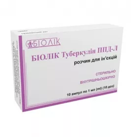*Туберкулин Биолек ППД-Л раствор д/ин. 2 то/доза (10 доз) 1 мл амп. №10