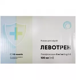 *Левотрен р-н д/інф. 5 мг/мл пак. 100 мл №10