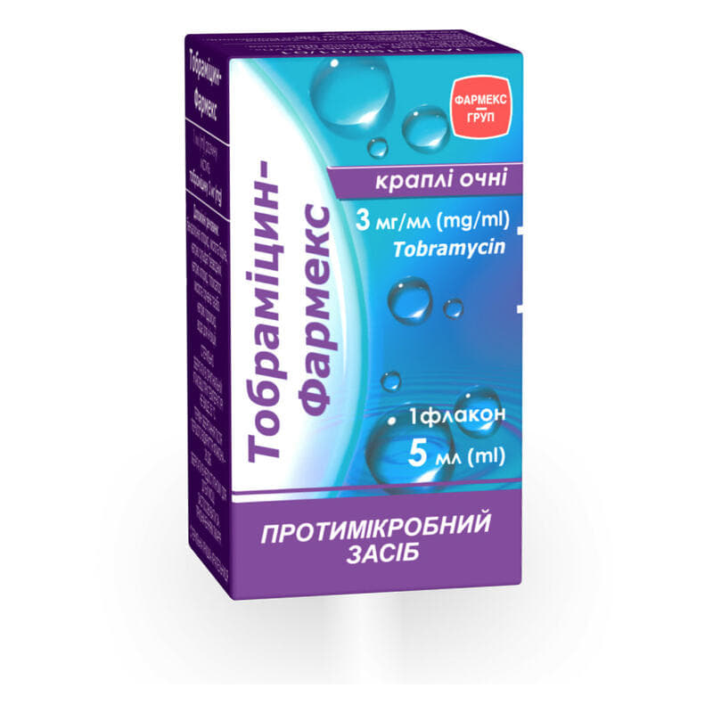 *ДУБЛЬ Тобрамицин-Фармекс капли глазные 3мг/мл 5мл фл. №1 *ДУБЛЬ Тобрамицин-Фармекс капли глазные 3мг/мл 5мл фл. №1