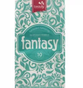 *Хусточки паперові Fantee без аромату №10