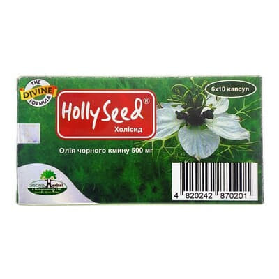 *Масло черного тмина (ХолиСид) 500мг капс. №60