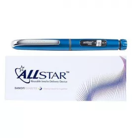 *Шприц-ручка ALLStar багаторазова бірюзова