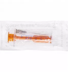 *Шприц 2-х комп. з 1-ю голкою 22G (0,7х38мм) 5мл №1 Tiramed