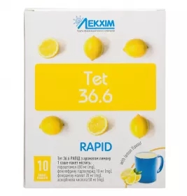 *ТЕТ 36.6 Рапід з ароматом лимону пор. д/орал. р-ну 23 г пак.-саше №10