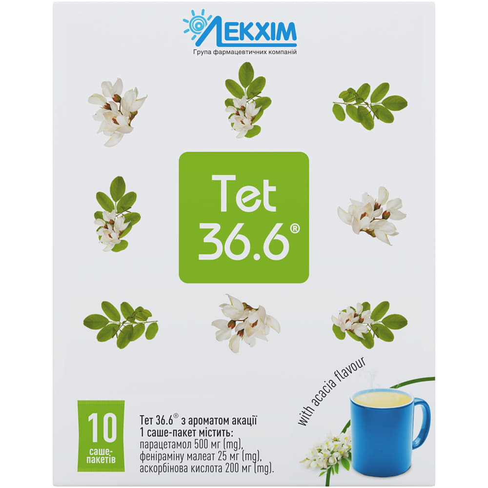 *ТЕТ 36.6 з ароматом акації пор. д/орал. р-ну 13,1 г пак.-саше №10