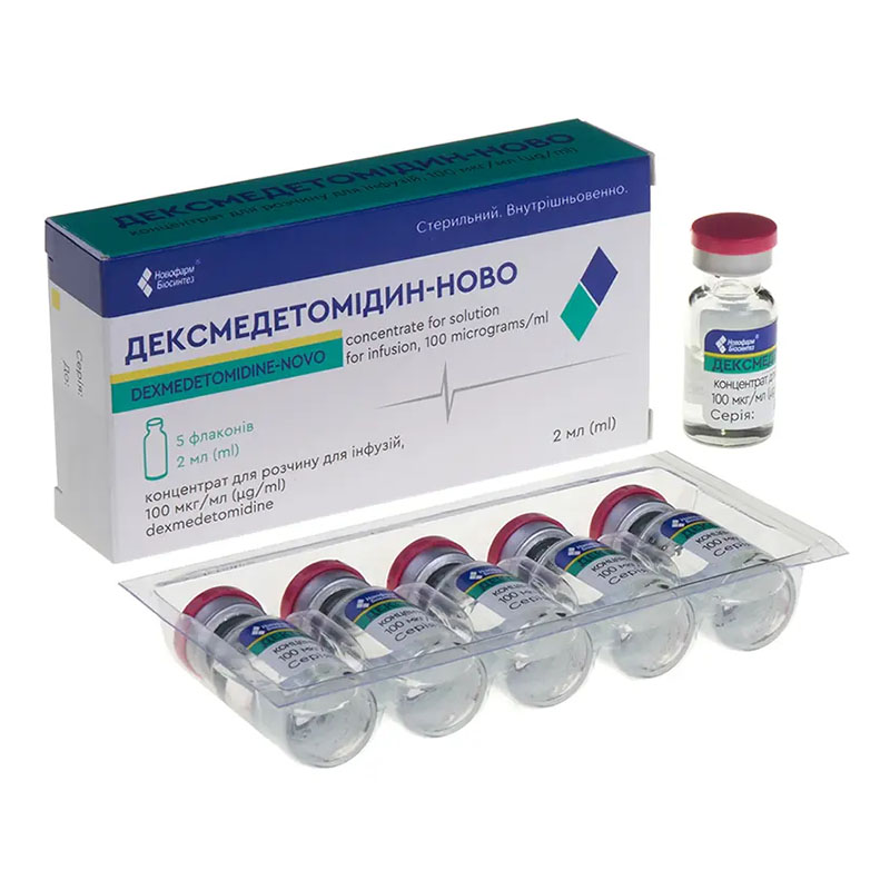 *Дексмедетомидин конц-т д/р-ра д/инф.100 мкг/мл 2мл фл. №5 Новофарм