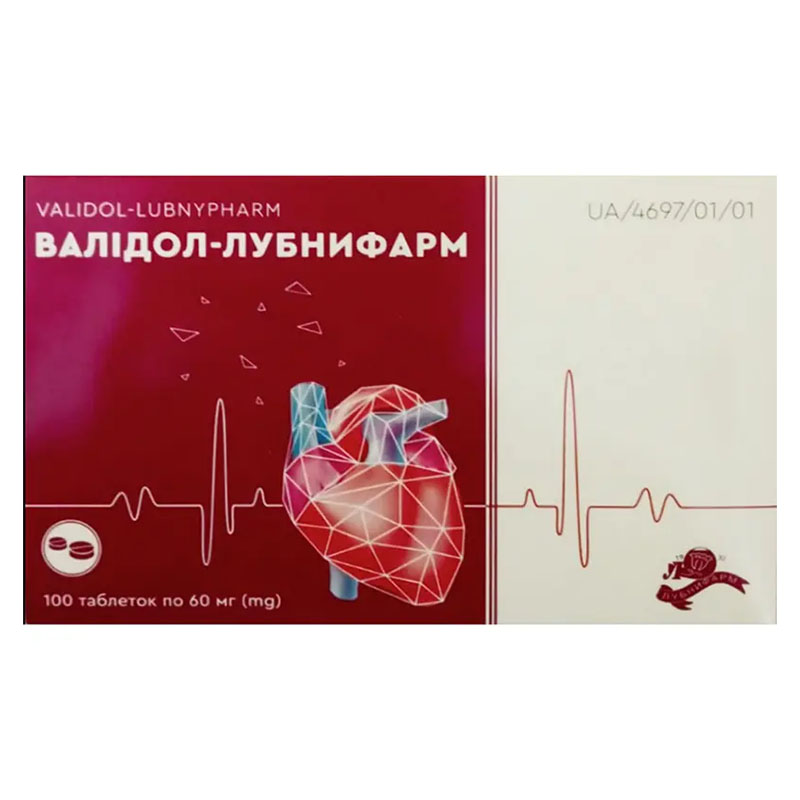 *Валідол-Лубнифарм табл. 60мг №100
