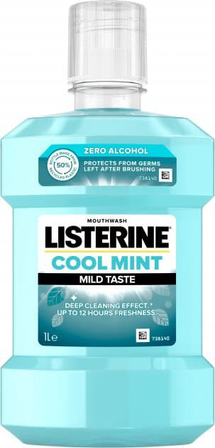 *Ополіскувач LISTERINE порожнини роту Свіжа м'ята 1000 мл